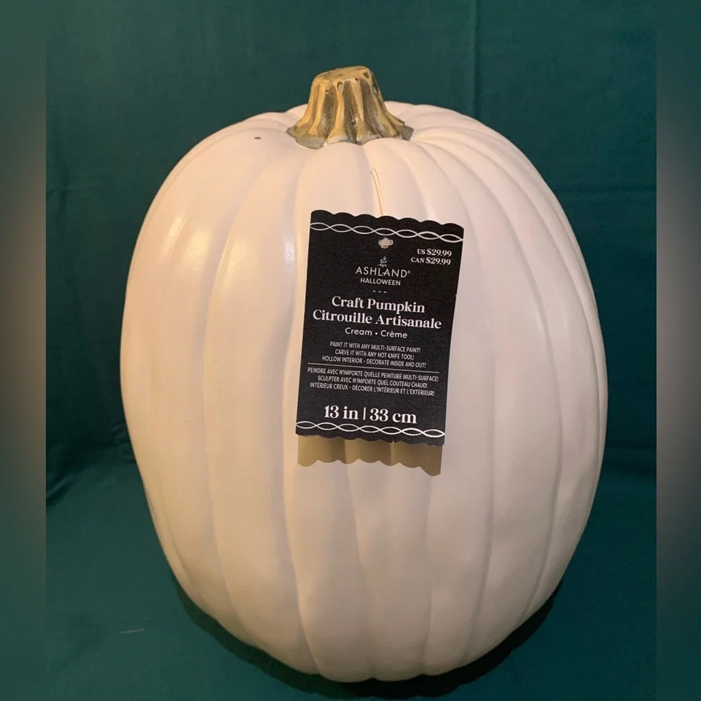NWT Ashland Cream Craft Pumpkin - Picture 1 of 4